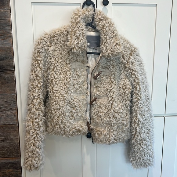 Anthropologie: Brenna Faux Fur Coat size extra small - Picture 3 of 6